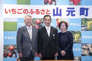 橋元町長と阿部こうきさん