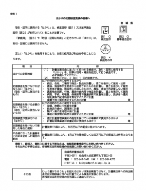 定期検査案内