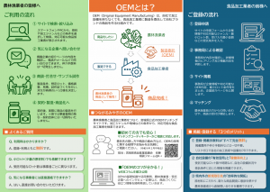 つながるみやぎのOEM案内チラシ裏